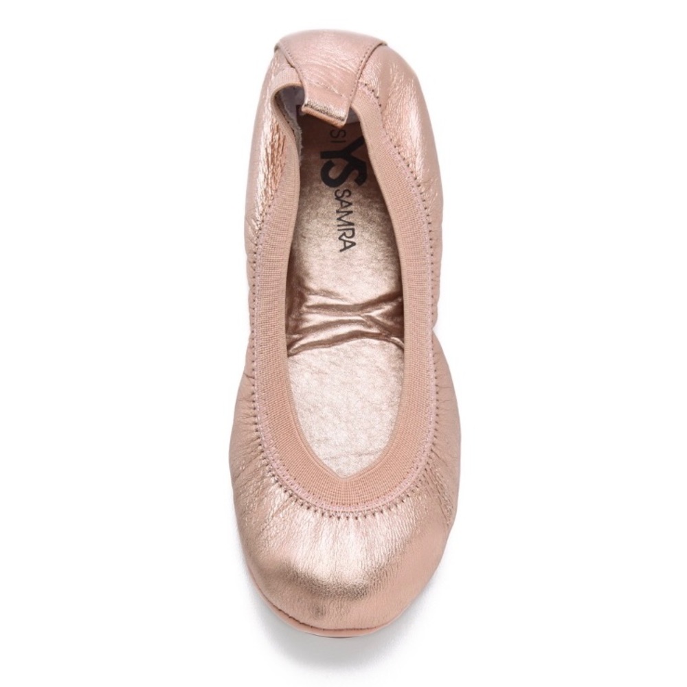 Yosi Samra Rose Gold Flats